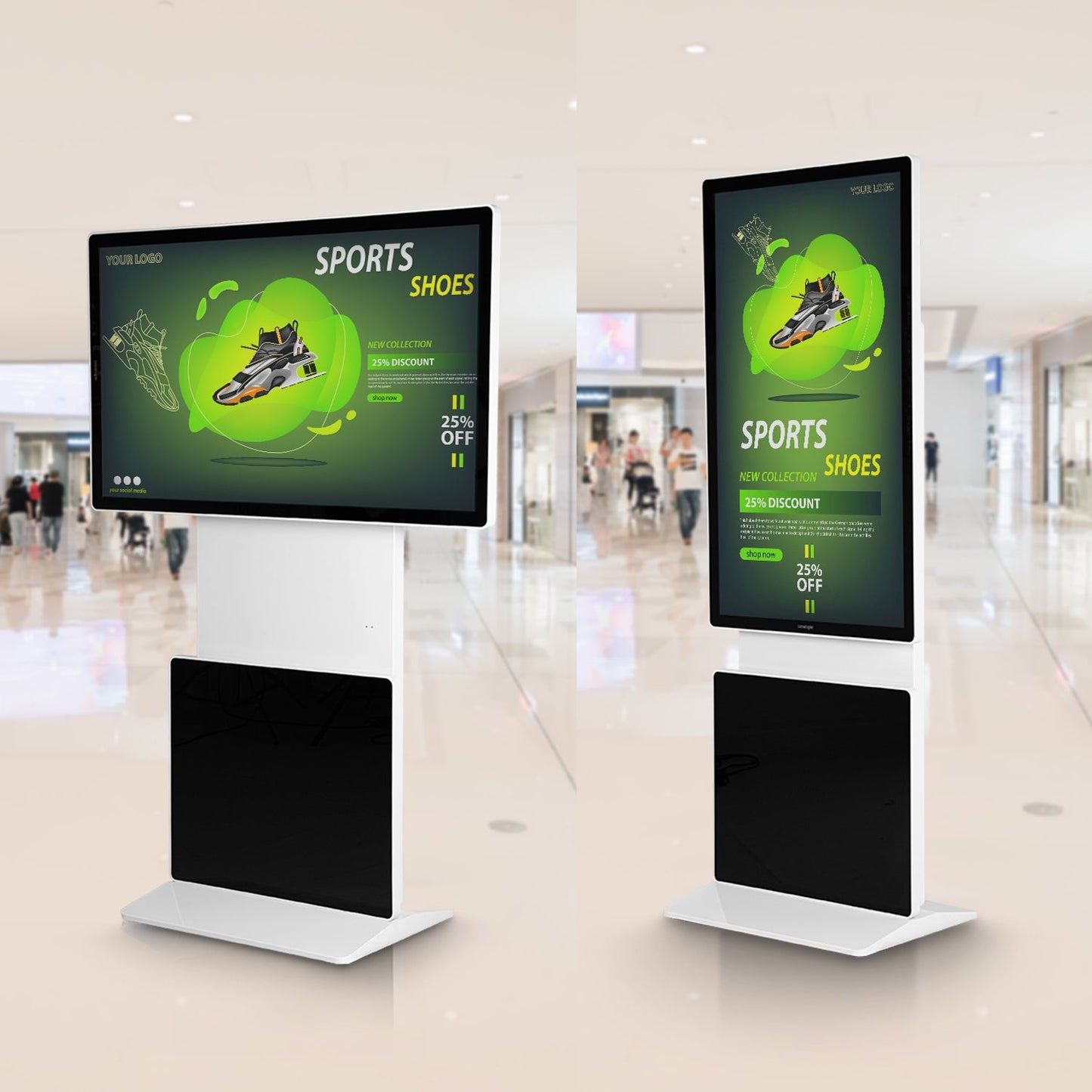 Rotating Design Touch Screen LED Player