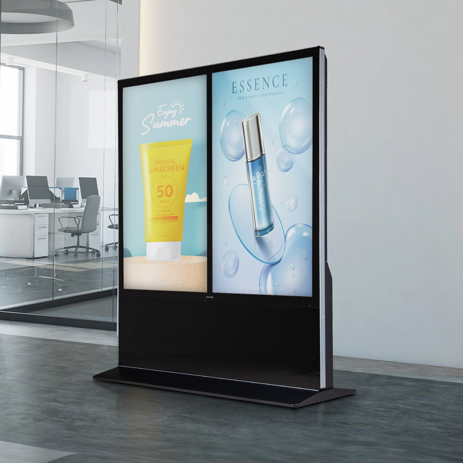 Double Screen LED Player w/o Touch (4K) – LED Kiosk Display