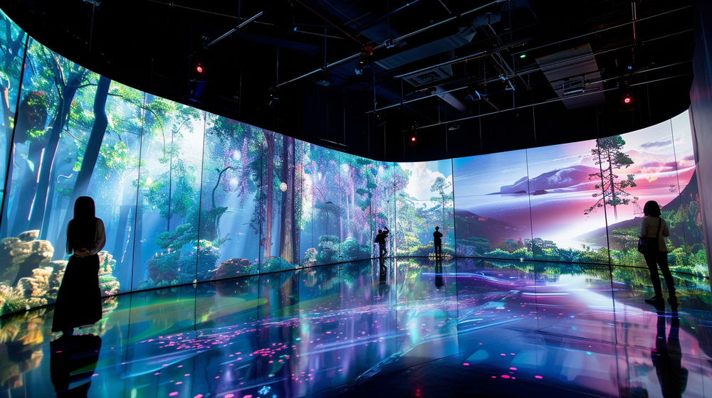 Immersive brand Experience Video Wall – LED Kiosk Display